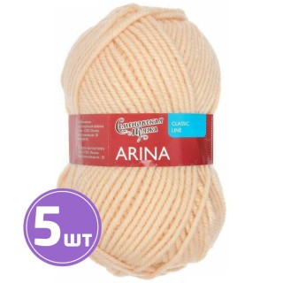 Пряжа Семеновская Arina (671), кремовый, 5 шт. по 100 г Пряжа Семеновская Arina (671), кремовый, 5 шт. по 100 г