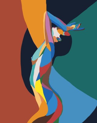 Картина по номерам «Девушка-абстракция» Картина по номерам «Девушка-абстракция»