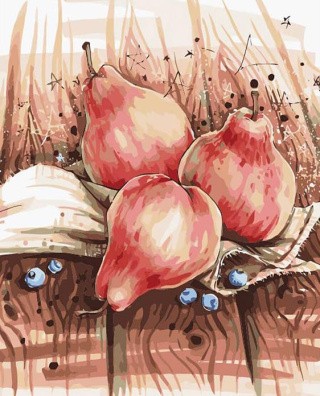 Картина по номерам «Натюрморт с грушами»