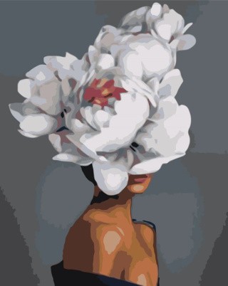 Картина по номерам «Девушка в цветах» Картина по номерам «Девушка в цветах»