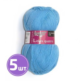 Пряжа Семеновская Lidiya quatro (3), голубой 5 шт. по 100 г Пряжа Семеновская Lidiya quatro (3), голубой 5 шт. по 100 г