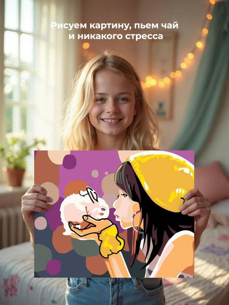 Картина по номерам «Маленький кролик» — картинка 7