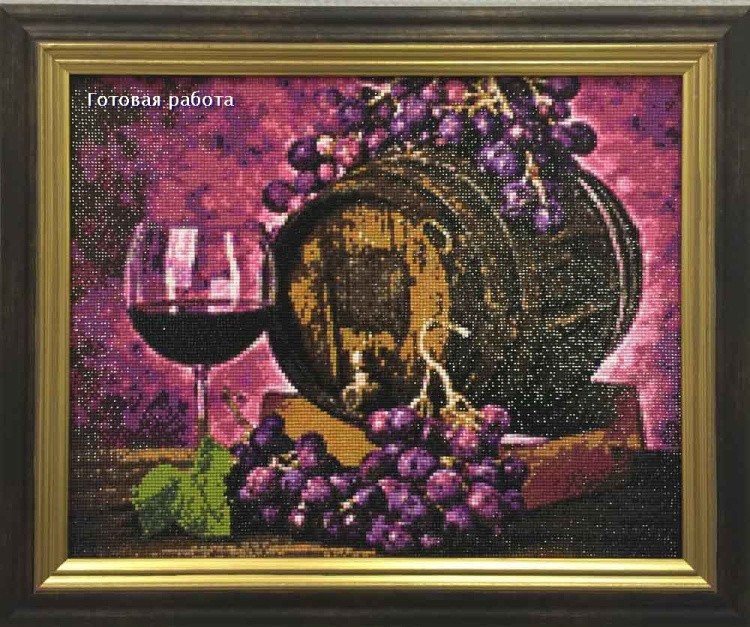 Алмазная вышивка «Винная бочка» — картинка 3