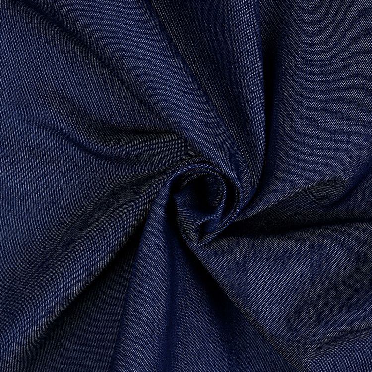 Ткань Джинс, 1 м х 150 см, 115 г/м², цвет: темно-синий, TBY