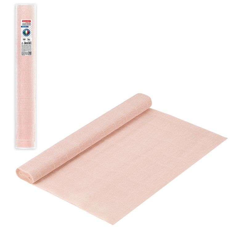 Бумага гофрированная 140 г/м2, бело-розовая (969), 50х250 см, Brauberg FIORE — картинка 3