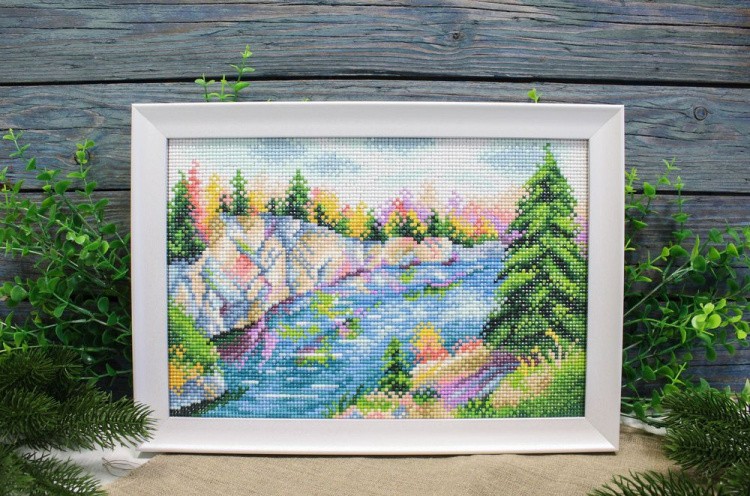 Алмазная вышивка «Карелия. Парк Рускеала» — картинка 2