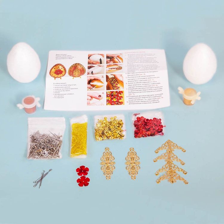 Мозаика из пайеток 3D «Декоративное яйцо» — картинка 2