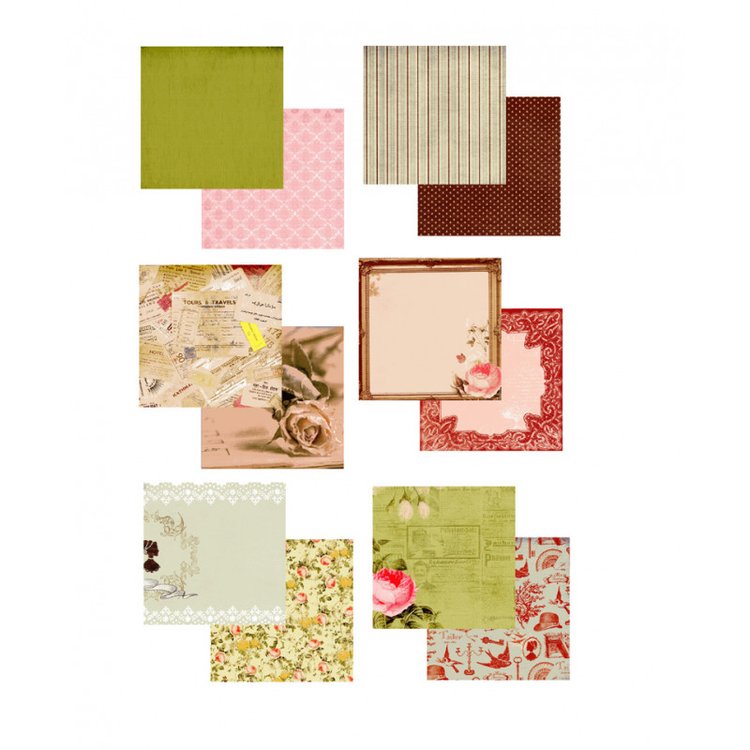 Набор бумаги «Французское путешествие» — картинка 5