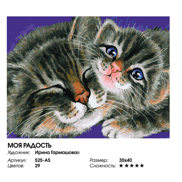 Картина по номерам «Моя радость» — картинка 2