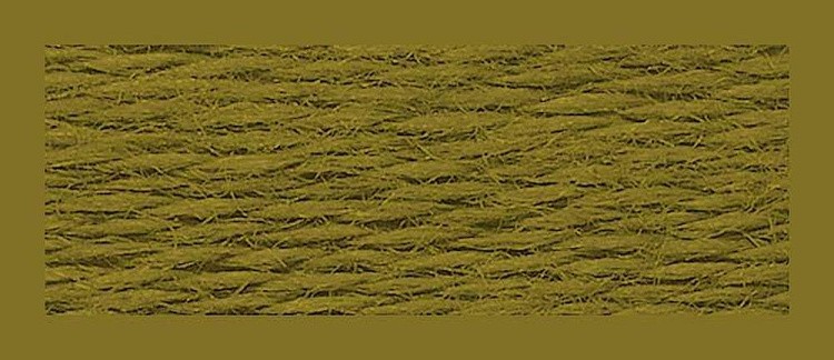 Нитки мулине (шерсть/акрил), 10 шт. по 20 м, цвет: №370 зеленый, Риолис