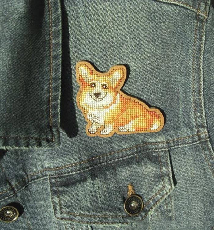 Набор для вышивания броши «Вельш-корги» — картинка 2