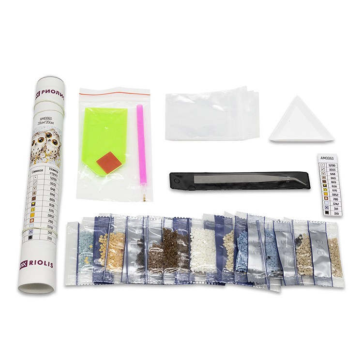 Алмазная вышивка «Маленькие совята» — картинка 2