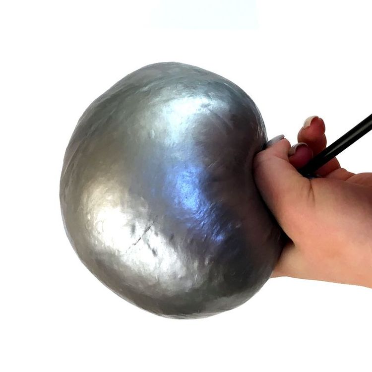 Лизун Slime «Mega», серебряный — картинка 4