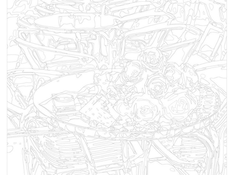 Картина по номерам «Букет роз на столике» — картинка 3