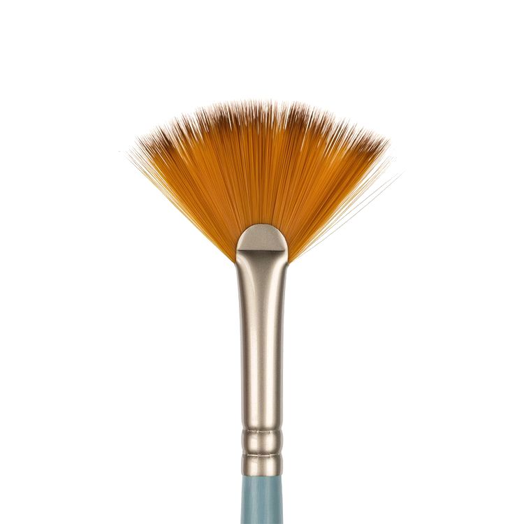 Кисть синтетика №06, веерная, 10 шт., короткая ручка, Vista-Artista — картинка 2