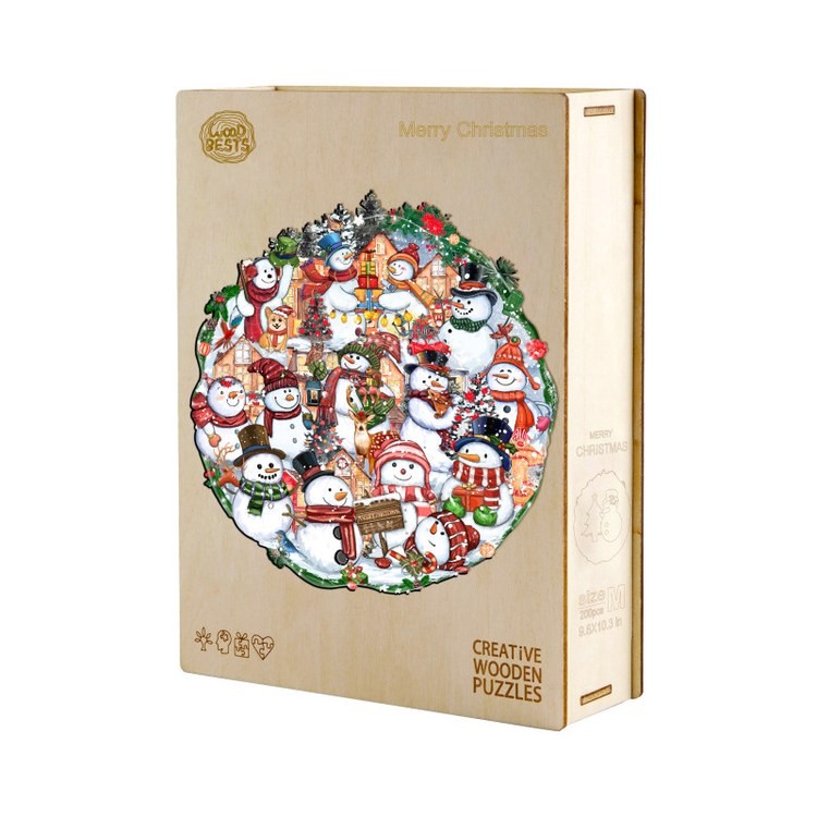 Деревянные пазлы «Счастливого Рождества M», Woodbests — картинка 4