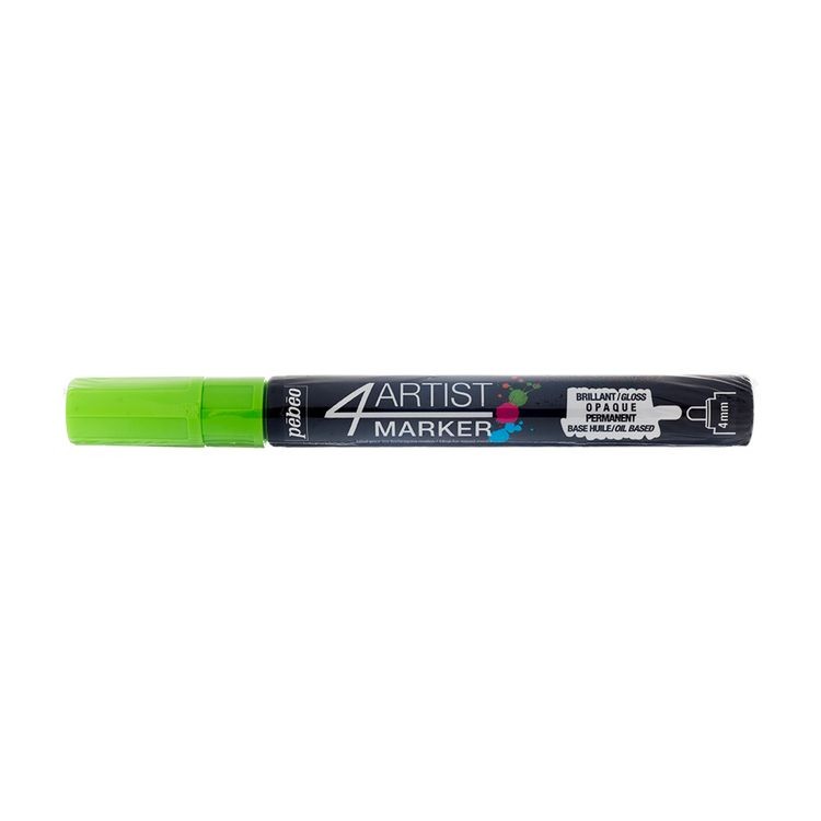 Маркер художественный 4Artist Marker на масляной основе, 4 мм, круглое перо, светло-зеленый, PEBEO