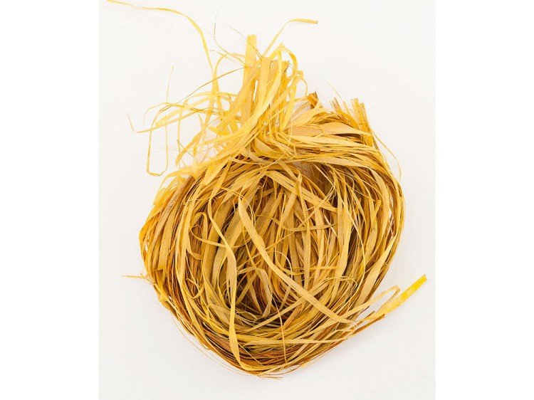 Лыко чесаное цветное, цвет: желтый 30 г, Blumentag — картинка 2