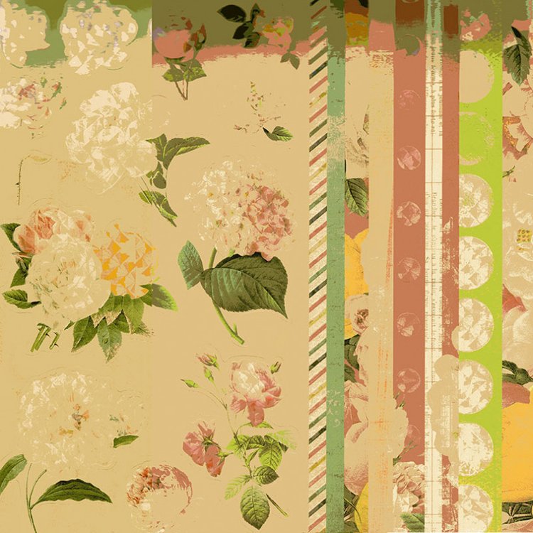 Набор бумаги «Яркие цветы» — картинка 11