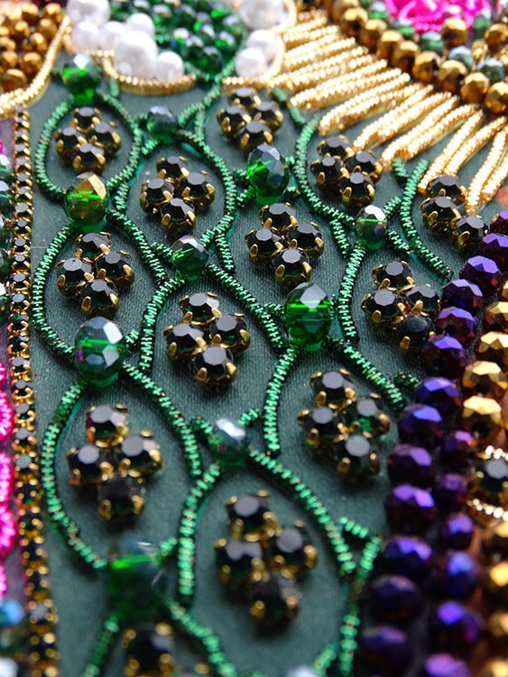 Набор для вышивания хрустальными камнями «Спас Лоза истинная» (акриловый жемчуг) — картинка 11