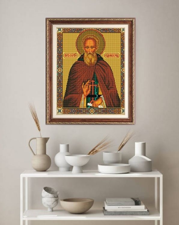 Алмазная вышивка «Преподобный Сергий Радонежский» — картинка 6