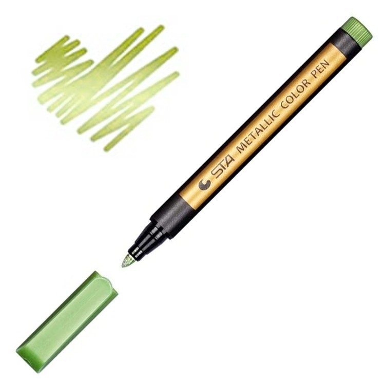 Металлизированный маркер для создания эффектов, 1 шт., цвет: светло-зеленый (Light green)