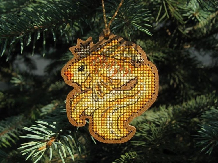 Набор для вышивания ёлочной игрушки «Золотая рыбка» — картинка 2