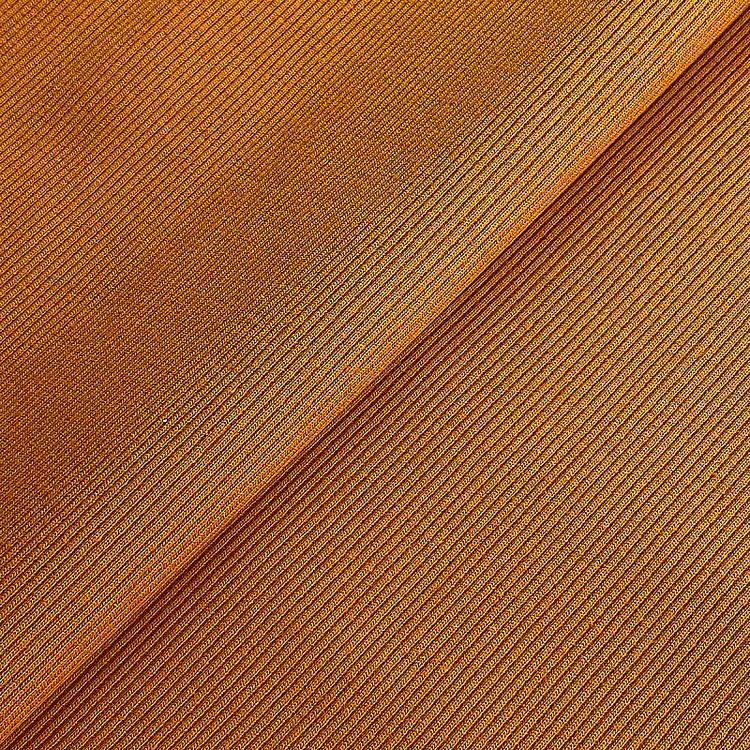 Ткань трикотаж Кашкорсе с лайкрой, 15 м, ширина 120 см, цвет: горчица, TBY — картинка 3