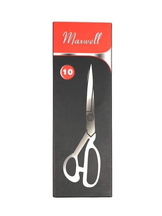 Ножницы портновские 10, 260/125 мм, цельнометалл., ручка силикон, Maxwell premium — картинка 8