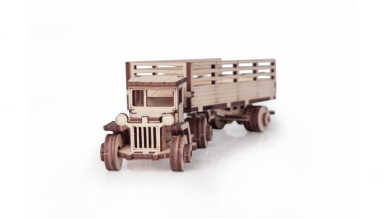 Конструктор из дерева Грузовичок Тягач, Lemmo — картинка 3