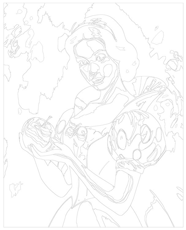 Картина по номерам «Герои Дисней: Белоснежка» — картинка 3