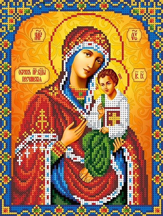 Рисунок на ткани «Богородица Песчанская»