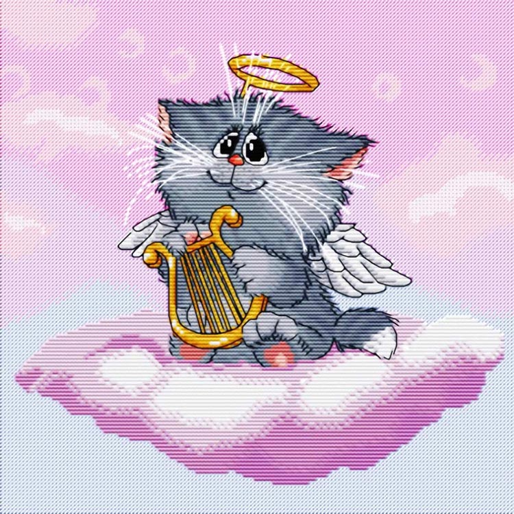 Набор для вышивания «Котёнок-ангелочек»