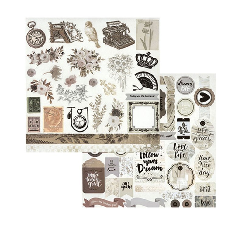 Набор бумаги для скрапбукинга «Муаровый мираж» 30,5x30,5 см — картинка 19