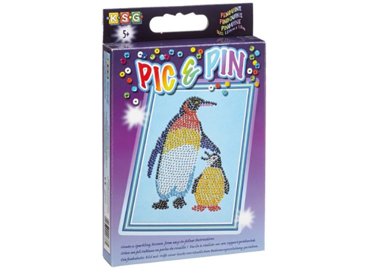 Мозаика из бусин «Пингвины» — картинка 2