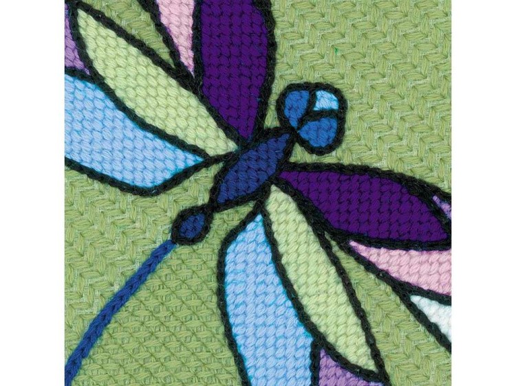 Набор для вышивания «Подушка/панно. Витраж. Стрекозы» — картинка 3