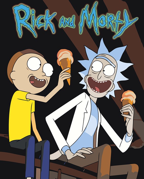 Картина по номерам «Рик и Морти Rick and Morty: Мороженое»