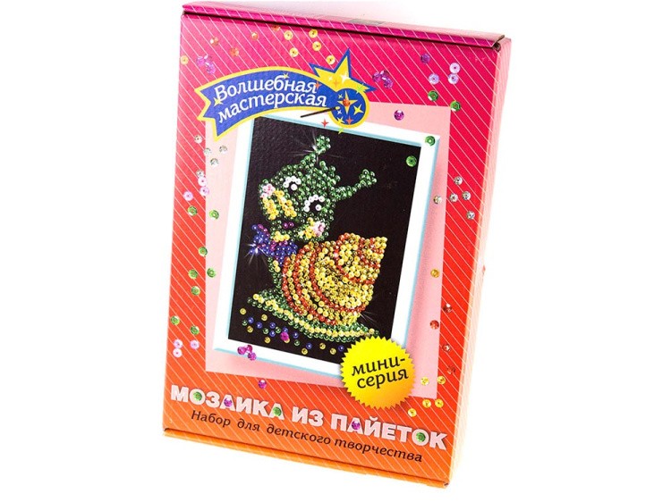 Мозаика из пайеток «Улитка» — картинка 2