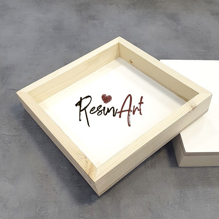 Двусторонняя основа для картины, Artboard на подрамнике 4,5 см, 30х30 см, ResinArt — картинка 2