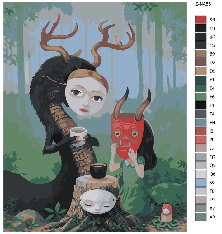 Картина по номерам «Маски» — картинка 2