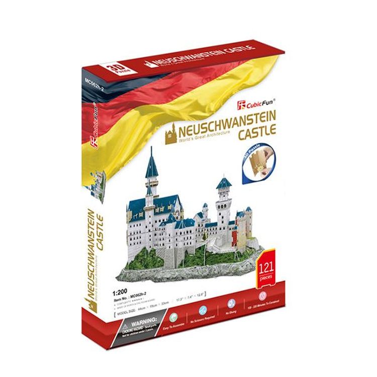 3D-пазл CubicFun Замок Нойшванштайн (Германия) — картинка 2