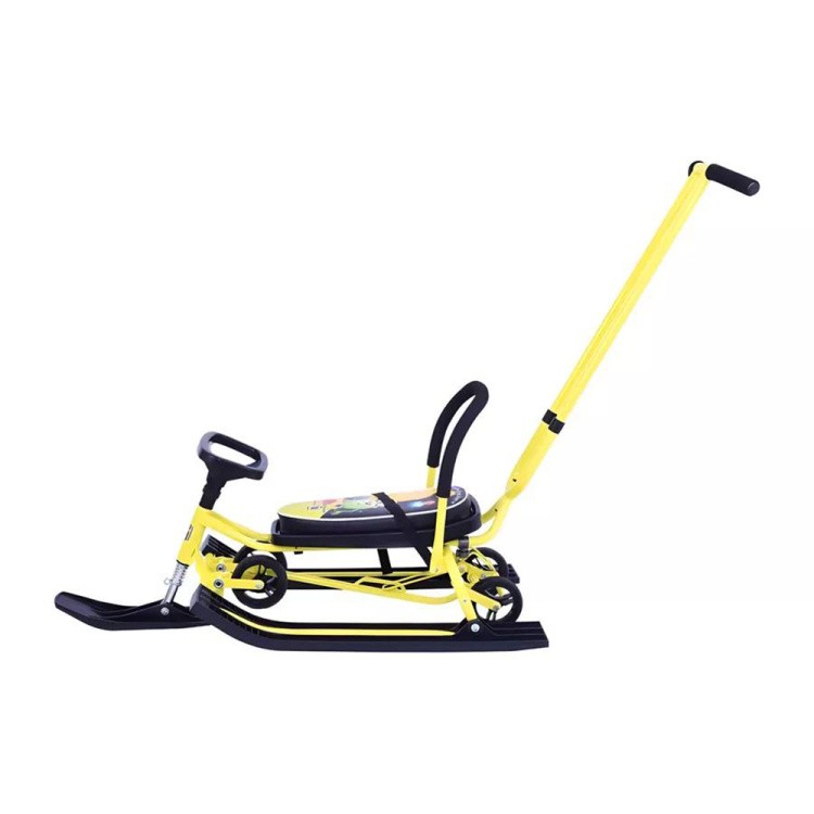 Снегокат детский 111 Mobile с ручкой (Космики) — картинка 5