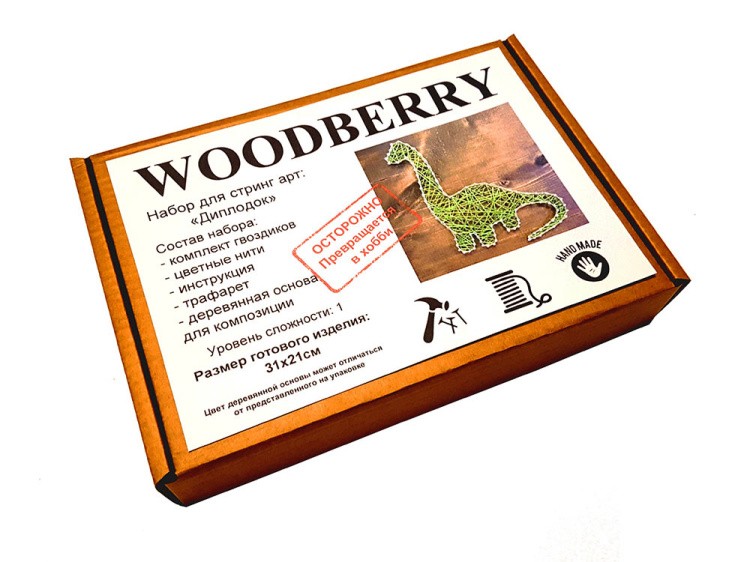 Набор для творчества STRING ART «Диплодок» — картинка 4