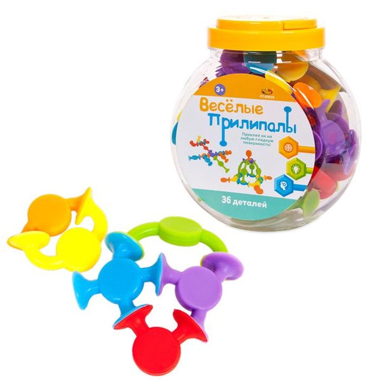 Мягкий конструктор с присосками «Веселые прилипалы», 30 деталей — картинка 6