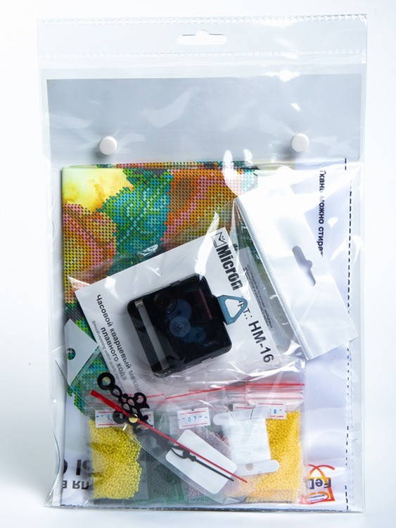 Набор вышивки бисером «Часы с лимонами» — картинка 5