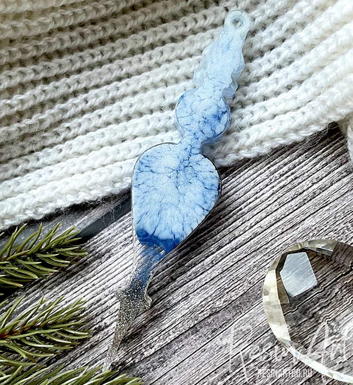 Елочная игрушка Фонарик №2 - Силиконовый молд, 1 шт., ResinArt — картинка 2