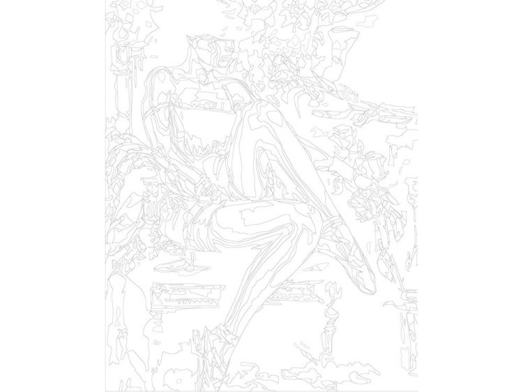 Картина по номерам «Сидящая балерина» — картинка 3