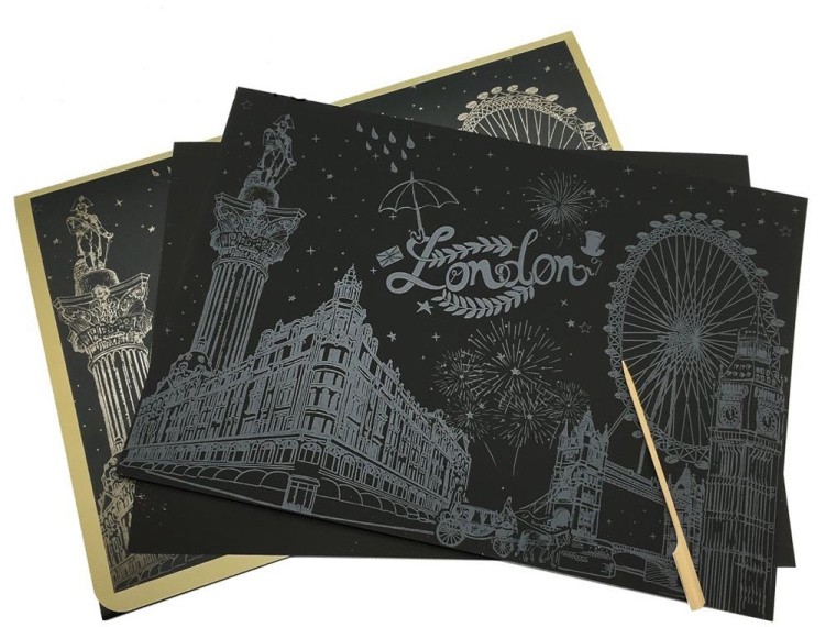 Скретч-картина «Лондон. Колесо обозрения» — картинка 3