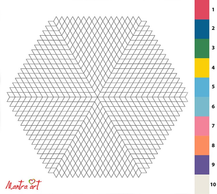 Картина по номерам «Мандала рождения» — картинка 2