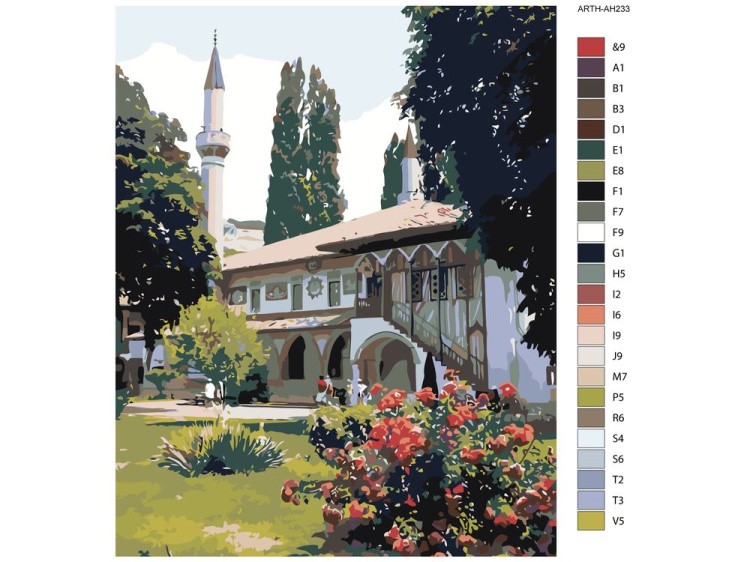 Картина по номерам «Ханский дворец» — картинка 2